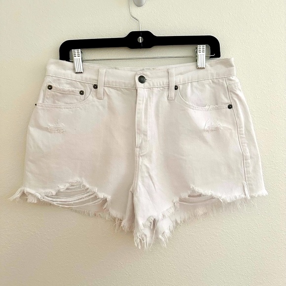 pistola Pants - Pistola Denim women’s white distressed shorts size 28